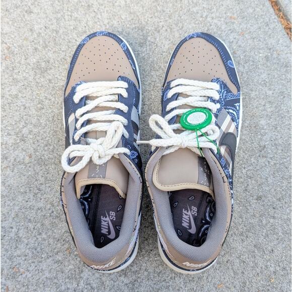 Nike Travis Scott x SB Dunk PRM QS Low Cactus Jack Sneakers, size 13.5 - Picture 2 of 7